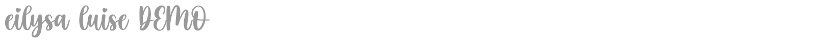 Eilysa Luise font preview